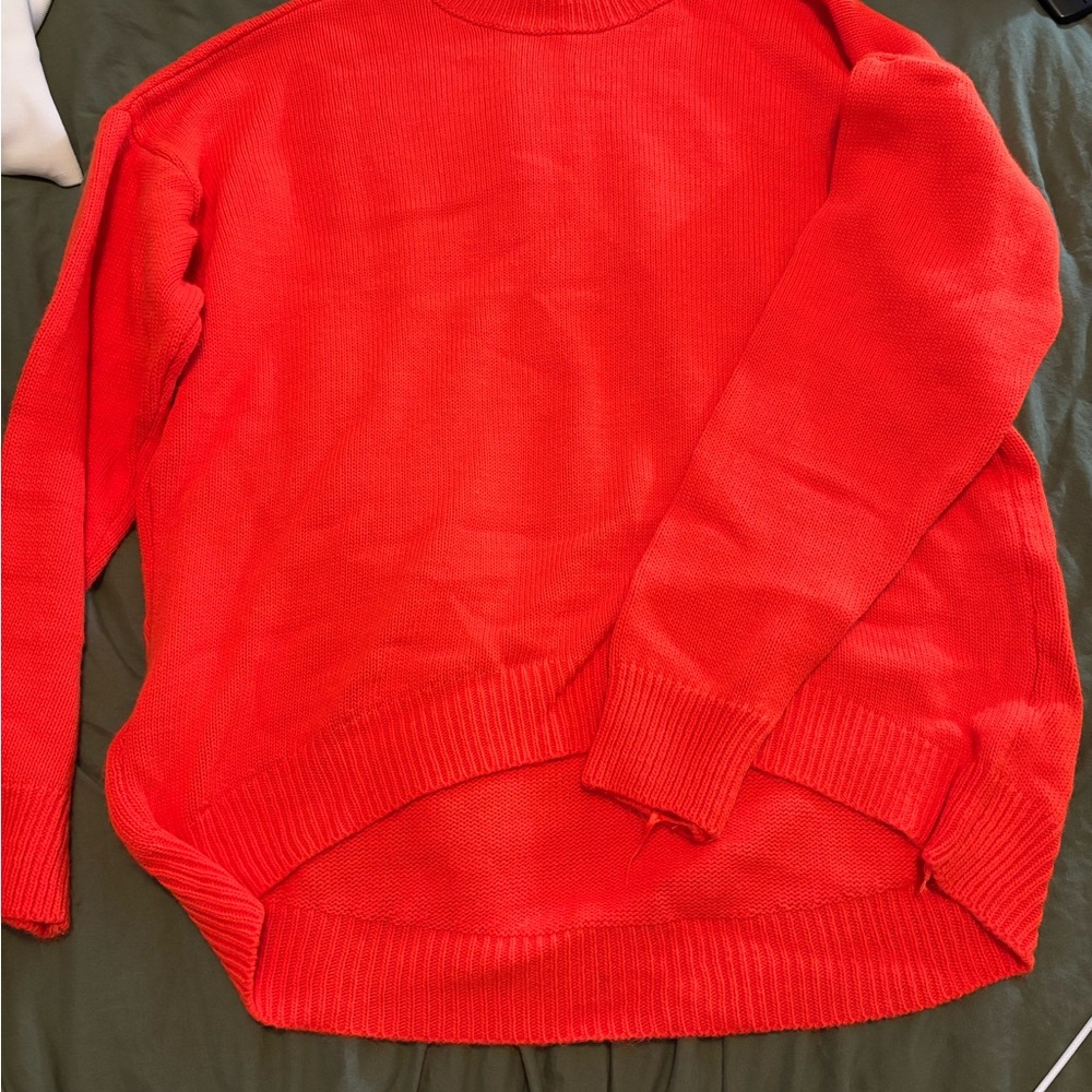 PrettyLittleThing Red Turtleneck Sweater